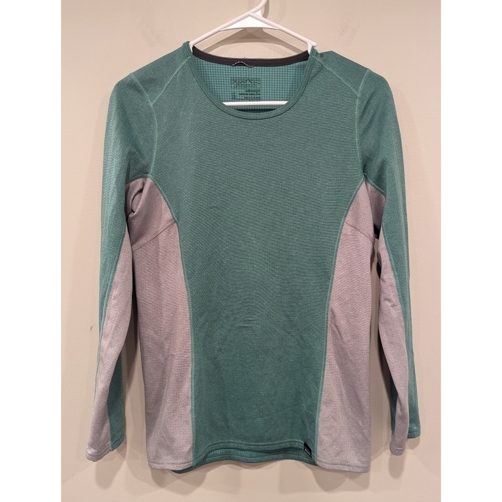Patagonia Midweight Capilene Baselayer in Teal and Grey Size XS